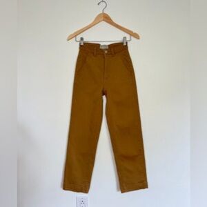 Everlane Tan Cropped Straight Pants🍒